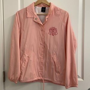 Pink Obey Windbreaker Jacket